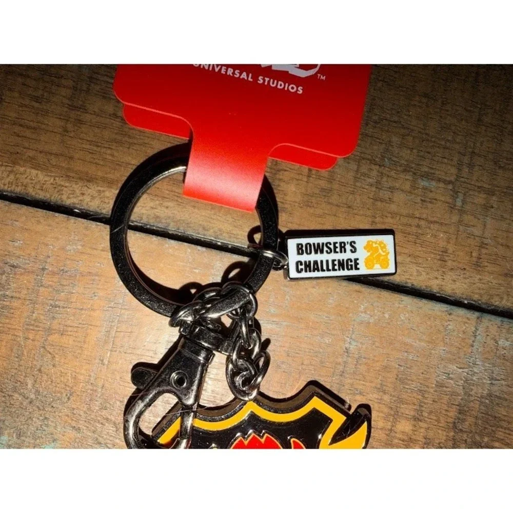 Super Nintendo World Universal Studios Bowser's Challenge Enamel Keychain New